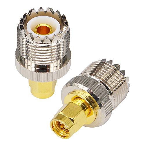 Adaptador SMA Macho a UHF Hembra 2 Piezas miniatura 6