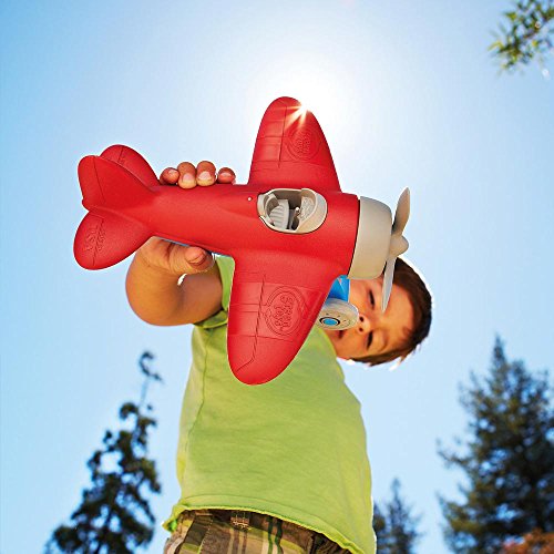 image for Green Toys Airplane - BPA Free, Phthalates Free, Red Aero Plane for Im