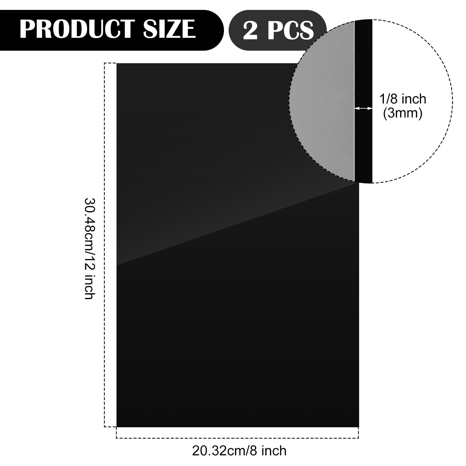 Black Acrylic Sheets - Craft & DIY Projects -2