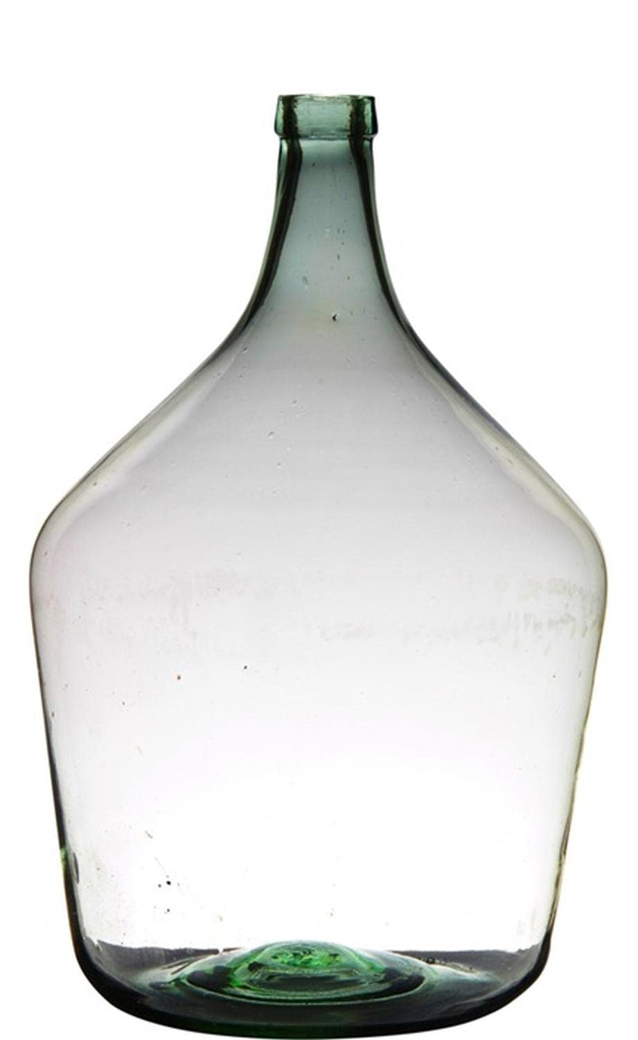 INNA-Glas Butelka dekoracyjna JENSON, 46 cm, Ø 29 cm, 15 l | z recyklingu, przezroczysto-zielona - balon szklany