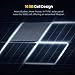 BougeRV 12V N-Type 16BB 200W Bifacial Solar Panel, 12V 200 Watt Solar Panel, for RV Camping Boat Marine Log Cabin Roof, Black Frame (1PCS)