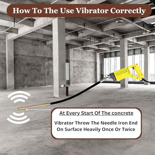Image of 1260 -WTT Electric Concrete Vibrator 35mm Handheld Cement Soil Mixer Built-in Cement Vibrator Construction Tools with 1.5 needle B2