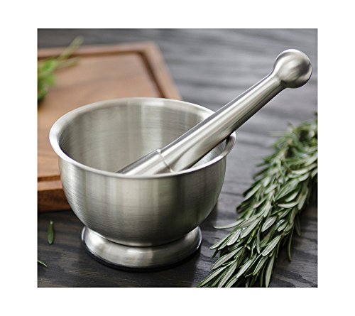 Fox Run 3860 Mortar and Pestle, Stainless Steel - Image 3