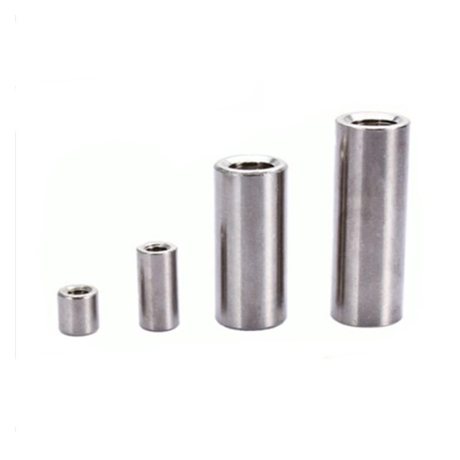 Dadi per connettori Rotondi Dado di accoppiamento for Colonna Tonda Spessa in Acciaio Inossidabile(2pc M10 Od16mm,20mm (L))
