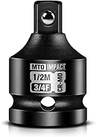 MTO 3/4" to 1/2" Impact Socket Adapter Reducer - Heavy-Duty Chrome Molybdenum Steel for Automotive & Construction Tools