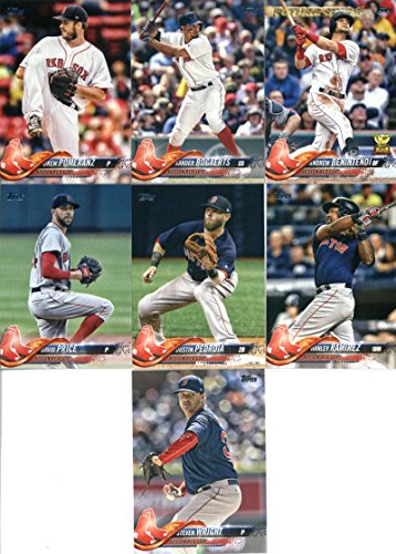 2018-Topps-Complete-Series-1-2-Boston-Red-Sox-Team-Set-of-21-Cards-Rafael-Devers18-Chris-Sale20-Eduardo-Rodriguez43-Boston-Red-Sox48-Eduardo-Nunez76-Christian-Vazquez103-Mitch-Moreland104-Chris-Sale12