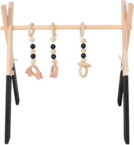 Miniatura 6 de Marco de gimnasio de madera, juego de escalada, equipo de fitness para niños pequeños, marco de ejercicio educativo, estructura creativa de