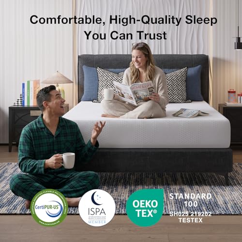Novilla Twin Size Mattress, 10 Inch Twin Bed Mattress with Gel Memory Foam for Pressure Relief, Bring Cooling Night Sleep by Novilla - Image 6