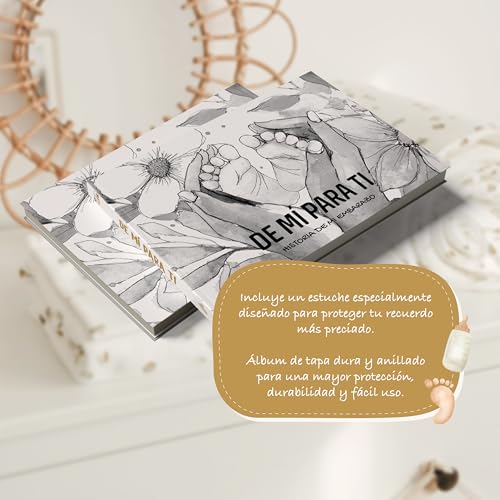 Miniatura 6 de Sihuka Diario Embarazo- Libro Embarazo- 60 Páginas Para Tu Álbum Embarazo Con Funda Protectora, Tapa Dura, Pegatinas Y Espacio Para Tus Fotos Y Ecografías. El Mejor Regalo Para Embarazadas.