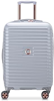 DELSEY PARIS Cruise 3.0 Hardside Expandable Luggage with Spinner Wheels, Platinum, Carry on 20 Inch