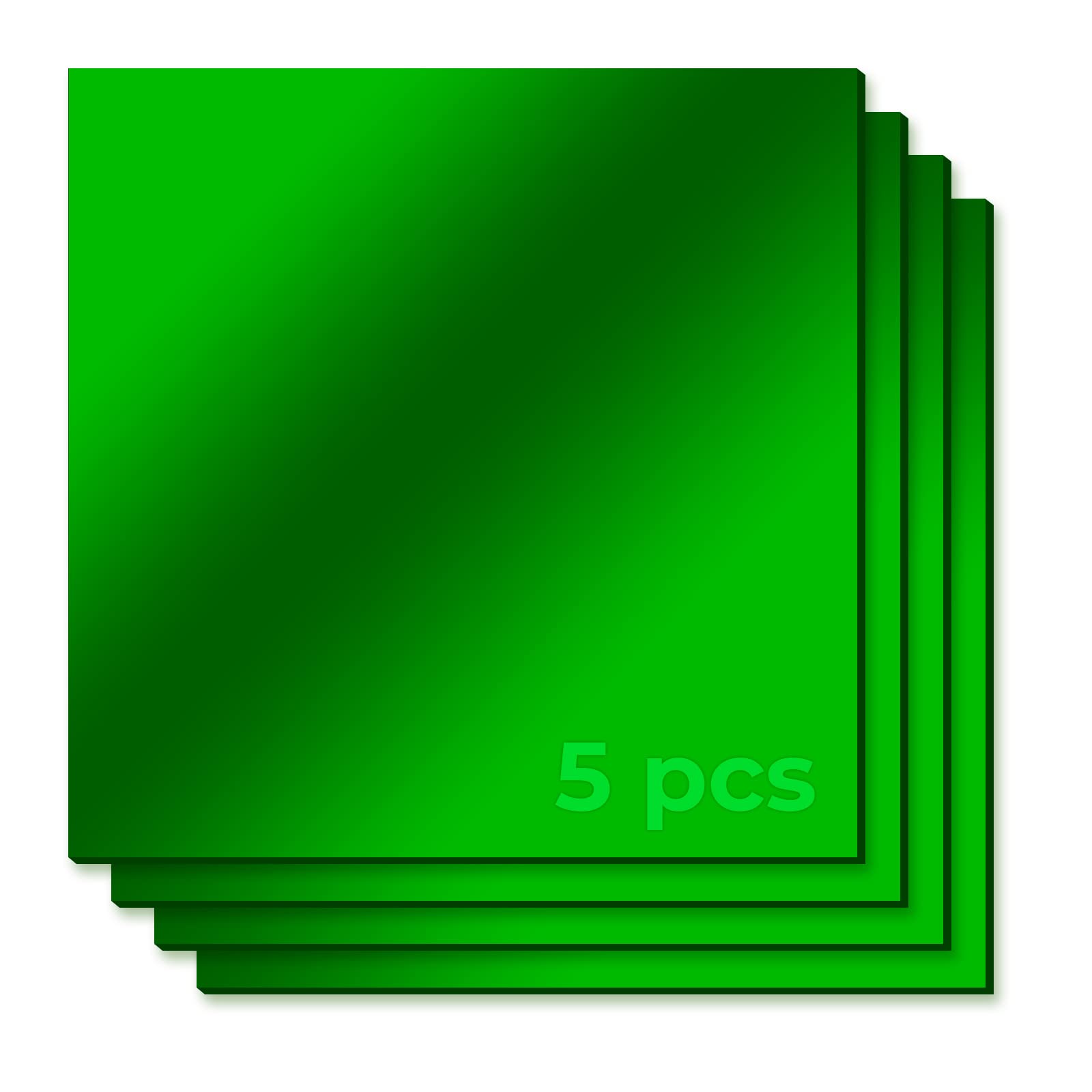 Buy Green Mirror Acrylic Sheets, 12" x 12" Opaque Glossy Mirror Plastic Sheet with 1/8 Inch