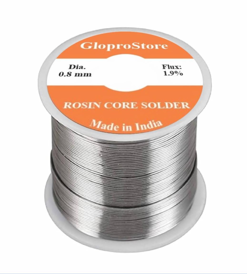 GloproStore 25g Solder Wire Rosin Core 1.9% Flux 0.8mm 60/40 Tin Lead Low Melting Point Soldering (25g)