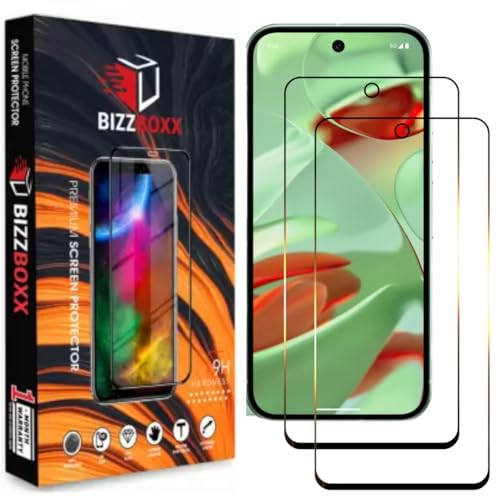 Image of Compatible With Google Pixel 9 Tempered Glass Screen Protector With Camera Cut Pixel 9 - High Definition, Shatterproof, Easy Install, Anti-Fingerprint (Google Pixel 9) - Pack of 2