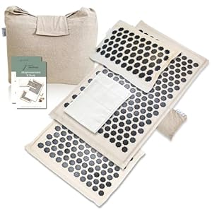 Jaraleesa WYE-CP001 Akupressurmatte mit Kissen