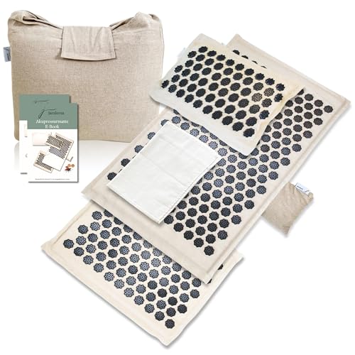 Jaraleesa WYE-CP001 Akupressurmatte mit Kissen