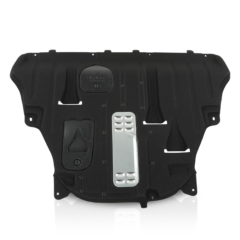 GRAND ORANGE Engine Splash Shield Compatible with Jeep Cherokee 2015-2018 Black 68102261AG, CH1228156 Black Undercar Shield