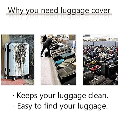 Forchrinse Orange Starfish on Beach Luggage Cover Polyester Washable Women Men Suitcase Protector Cover Anti Scratch Apply to 30-32inch Luggage4