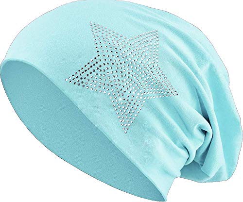 Jersey Baumwolle elastisches Long Slouch Beanie Unisex Herren Damen mit...