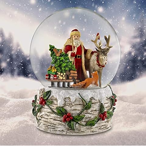 120MM Musical Santa Snow Globe by San Francisco Music Box Company Cover