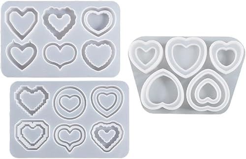 Miniatura 1 de Moldes de resina para agitadores, moldes de silicona para arena movediza, moldes de llavero epoxi, molde de fundición de joyería para dijes,