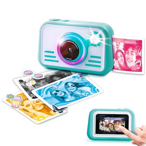 Photo Creator Instant Print Camera 2.0 – Real Photo Paper, 3″ Touchscreen & Built-In Flash with Ring Light – Print Instantly with No Ink Needed – Includes 100 Photos, SD Card & More, Ages 6+