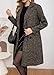 chouyatou Women's Winter Casual Herringbone Wool Coat Double Breasted Notch Collar Dressy Long Trench Coat (Small, Brown)
