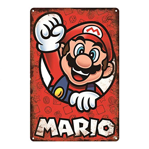 TAXUEXUNMEI Nostalgique rétro métal étain Signe Avertissement Jeu vidéo Jeu en colère décoration Murale Conseil Vintage métal Affiche Jeu Plaque 20x30 cm SW717 Cover