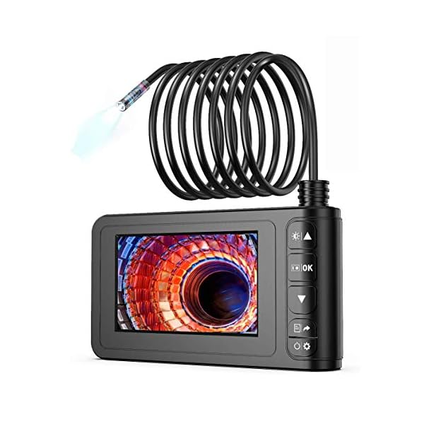Industrie Endoskop, SKYBASIC Digitale Inspektionskamera Wasserdicht 4,3 Zoll LCD Bildschirm Schlangenkamera Video…
