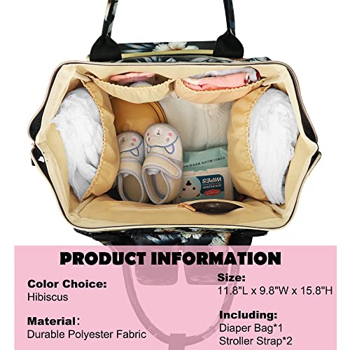 Femuar Diaper Bag Backpack Multifunction Maternity Diaper Bag for Baby Girls & Boys Large Capacity Travel Nappy Bags