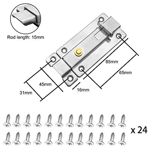 4 Pezzi Fibbia per Porta con Chiusura a Scatto in