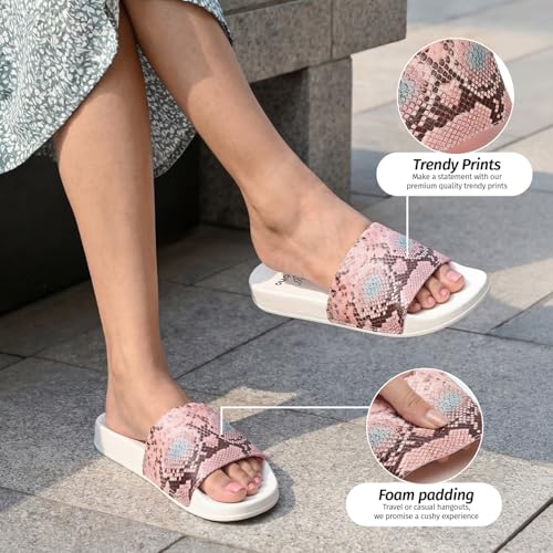Image of YOHO Tropica Printed Comfortable Women Slides | Stylish Rainy Footwear & Waterproof Monsoon Sandals | Soft Inner Lining On Strap
