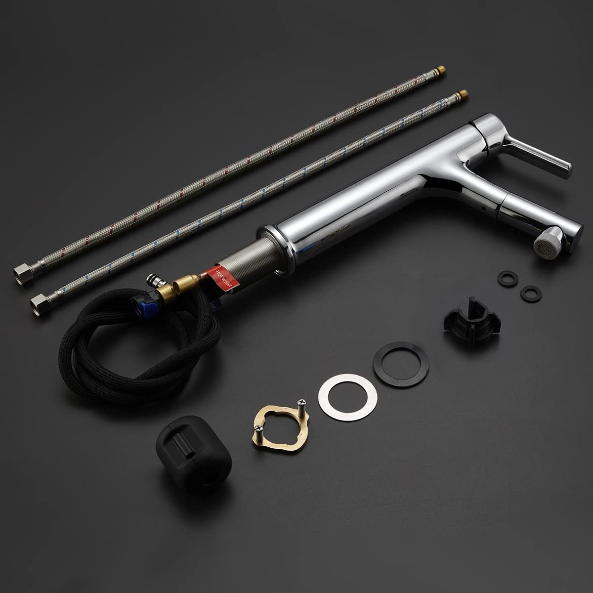 Suреr Dеаl Prоduсt Faustina Tall Bathroom Mixer Sink Faucet with Pull Out Sprayer, Vessel Sink Faucet, Single Hole Bathroom Faucet, Single Handle Bathroom Lavatory Faucet Basin Faucet Brass Chrome Crеаtіvе Prоduсt Faustina Tall Bathroom Mixer Sink Faucet with Pull Out Sprayer, Vessel Sink Faucet, Single Hole Bathroom Faucet, Single Handle Bathroom Lavatory Faucet Basin Faucet Brass Chrome