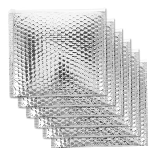 Holibanna 6個 耐衝撃気泡封筒バッグ 軽量実用的 エクスプレス用 梱包保護 郵送用ジュエリー写真 輸送対応