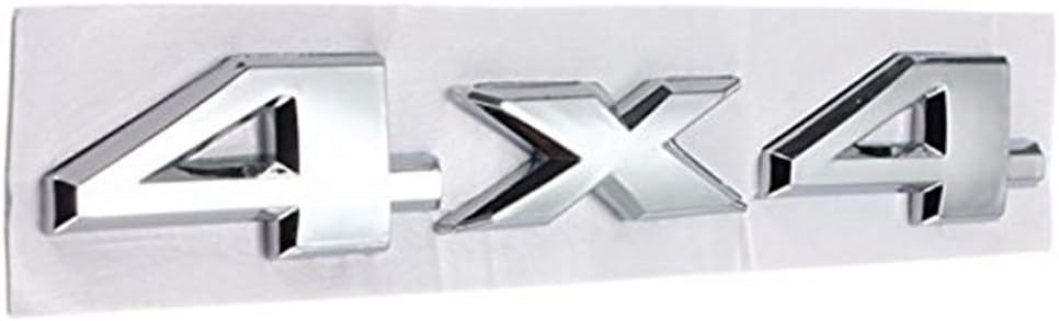 Car 3D New 4 X 4 Sticker Chrome Logo Decal Emblem compatible with compatible with Jeep Dodge Abs