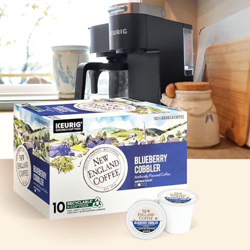 Image of New England Coffee Blueberry Cobbler Single Serve Pods 10 Count (Pack of 6)