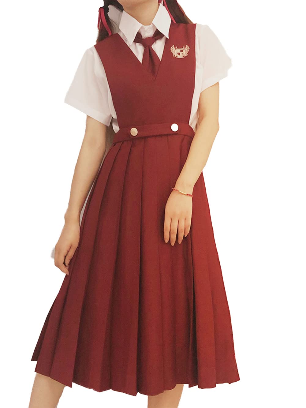 Amazon.co.jp: [CAWILXHA] 【まるこの猫柳】赤 セーラー服 長袖