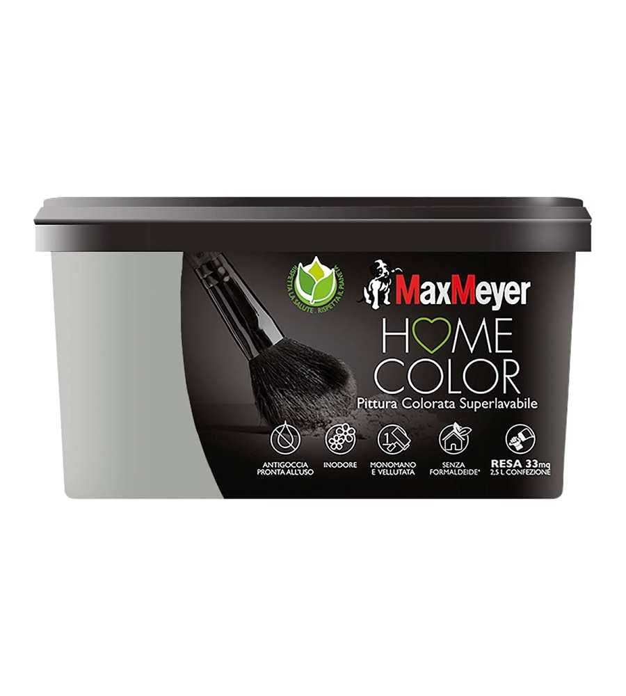 MAXMEYER Pittura Colorata Superlavabile Home, Color Mineral 2,​5L