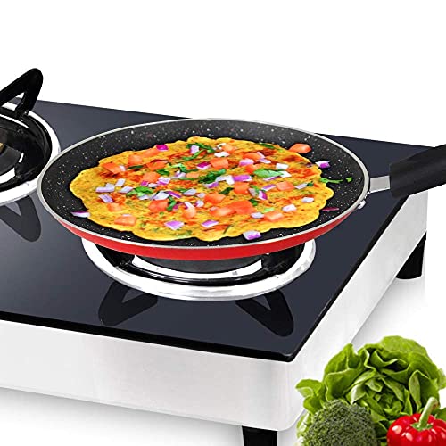 Image of BALTRA Non-Stick Induction Base Dosa Tawa 25 CM Red