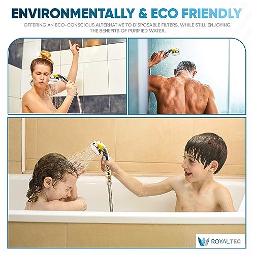 Vitamin C Filtered Shower Head Refill Pack – Softens Hard Water – Fluoride & Chlorine Filter – Boosts Pressure, Saves Water – Includes 6 Vitamin C Blocks & Replacement Stones (Refill Pack)