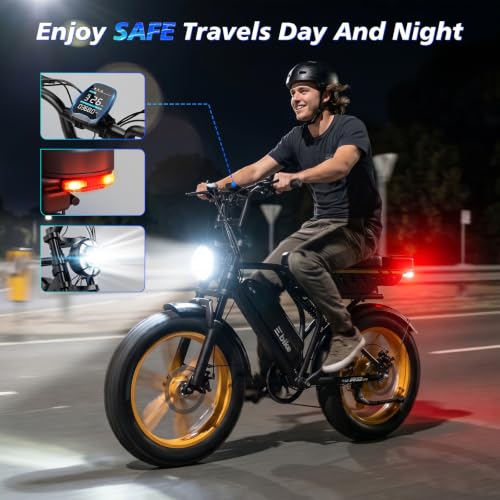 Image of TST Electric Bike for Urban Cycling, 48V 15Ah Battery, 20 inchx4 inch Fat Tire
