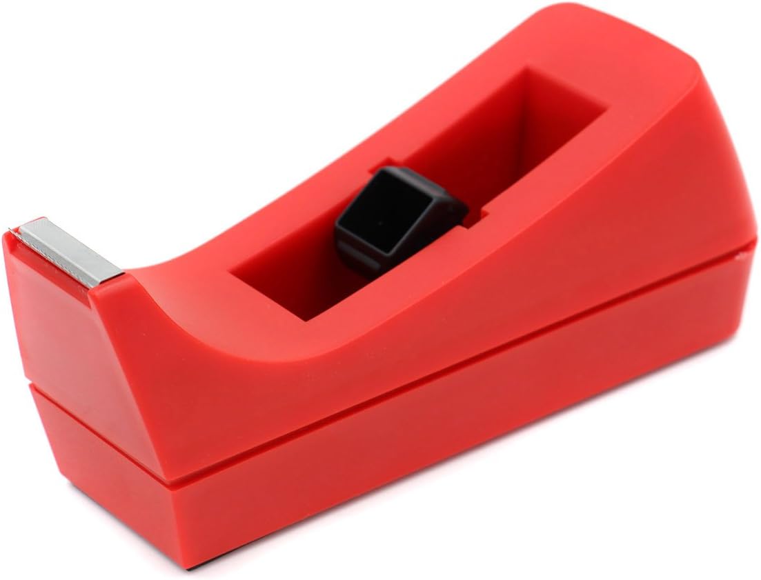 EasyPAG Desk Tape Dispenser for Tapes within 1.0 Inch,Red