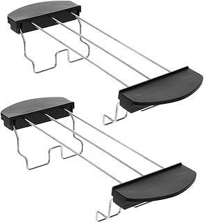 MARMERDO 2 peças, torradeira, assadeiras, acessórios para grelhar, grelha, grelha, grelha, cremalheira de resfriamento de bolo, suporte de costela para defumador, torradeira, peças de máquina de torradas, suporte de torradas de metal
