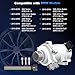 KUTTOLE Electric Engine Water Pump Compatible with BMW 320i, 328i, 320i xDrive, 328i xDrive, X1 sDrive/xDrive, 135KW with Wiring Harness and Bolts 11517597715,11517571508