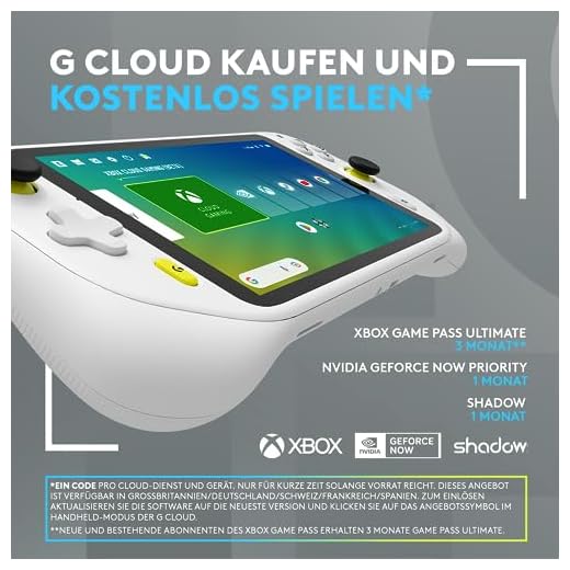 Logitech G Cloud Gaming Handheld Weiß