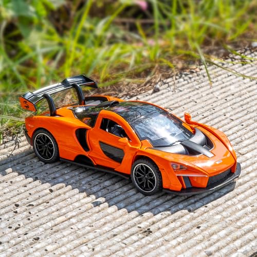 Modelo de Auto McLaren Senna 1:32 en Metal Naranja miniatura 7