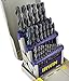 IRWIN Tools Black Oxide Metal Index Drill Bit Set with Case, 29-Piece (3018004)