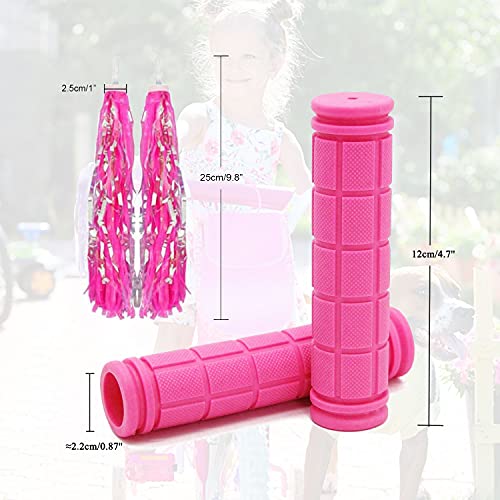 Bike Handle Grips with Tassel Streamers for Girls Boys and Red & Streamers - Picture 29 of 66
