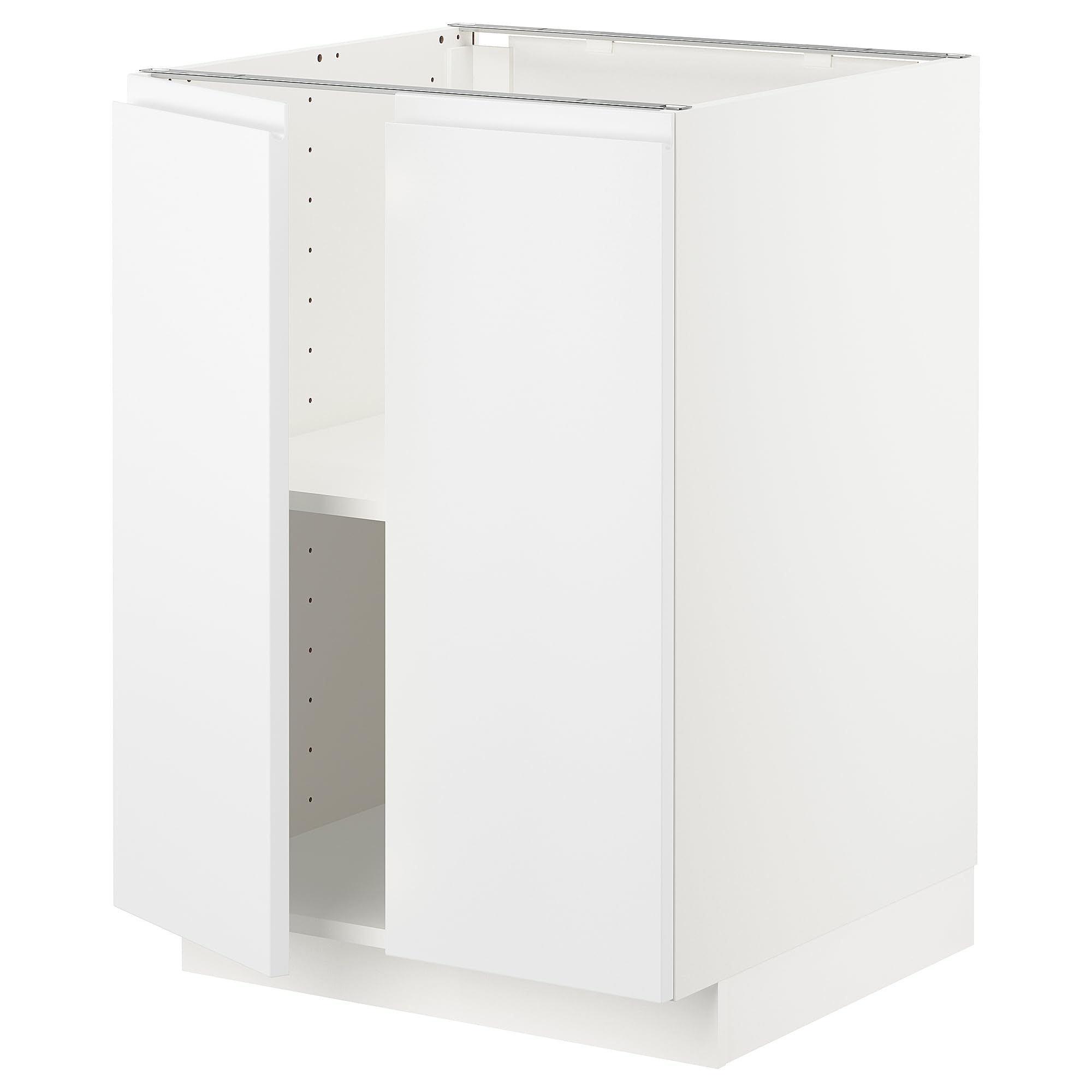 Meuble bas METOD premium blanc mat Voxtorp 60x60 cm aux finitions soignées