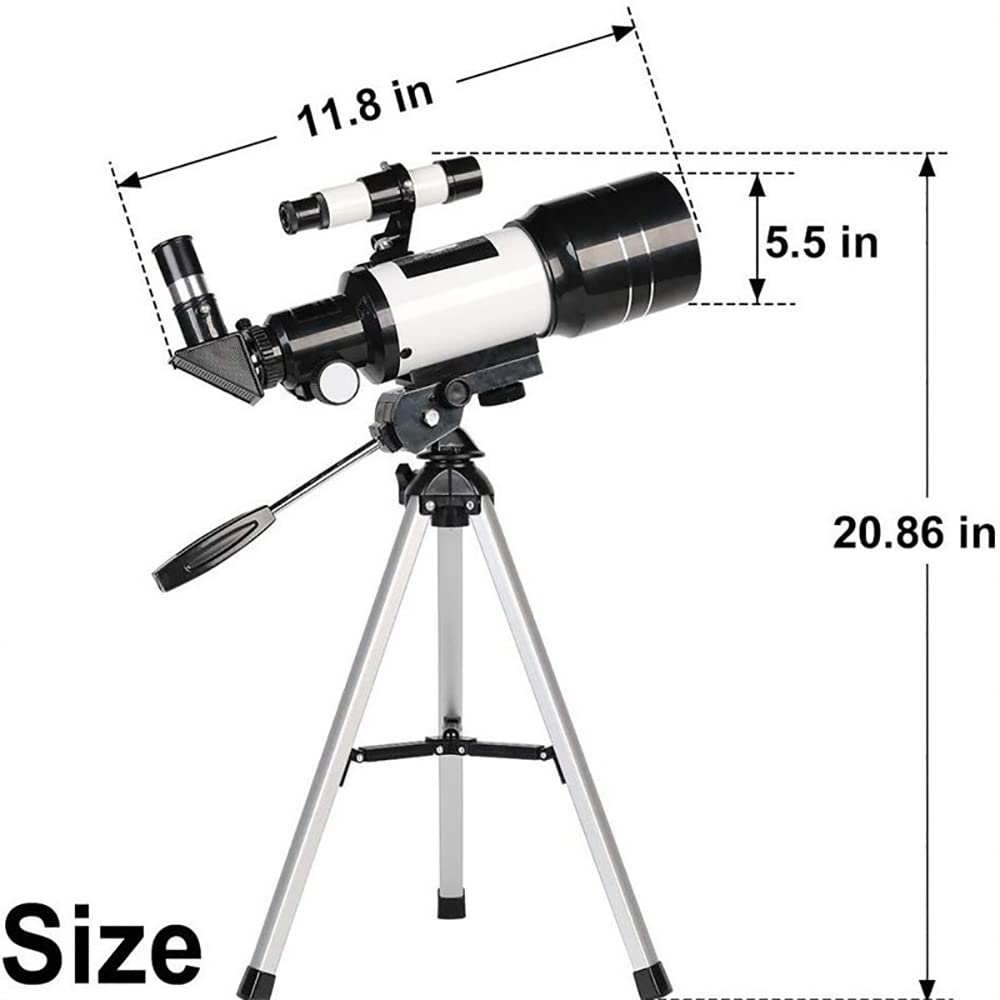 IMeshbean 70mm Telescope For Beginners - 300mm Astronomical Refractor With Tripod