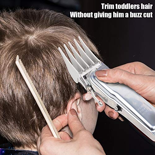 Image of Professional Hair Clipper Combs Guides, Hair Clipper Guards 1 & 1 /4 inch 1 & 1 /2 inch 2 inch, Mega NO.16 NO.12 NO.10 fits for Most Wahl Clippers (NO.10+NO.12+NO.16, White)